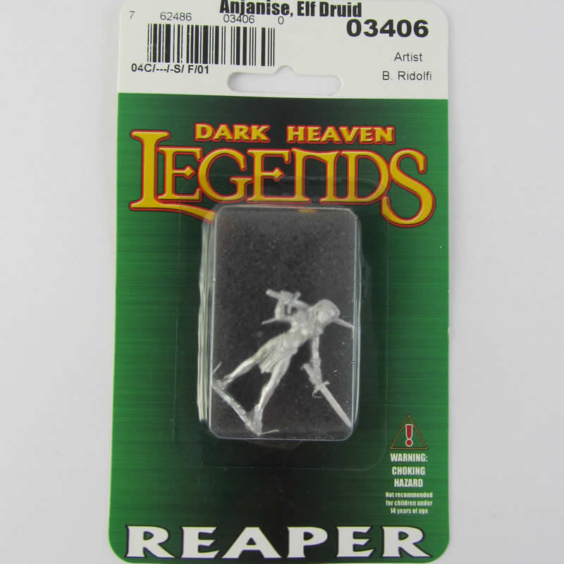 RPR03406 Anjanise Elf Druid Miniature 25mm Heroic Scale Dark Heaven 3rd Image