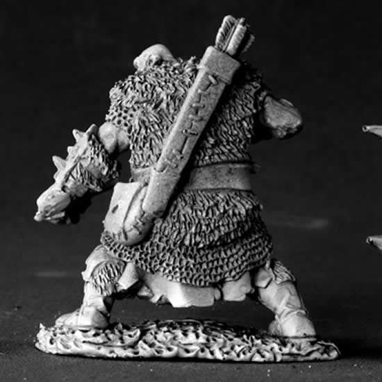 RPR03429 Black Orc Archer Miniature 25mm Heroic Scale Dark Heaven 3rd Image