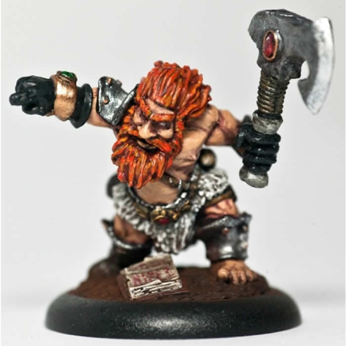 RPR03434 Hulgrif Dwarf Barbarian Miniature 25mm Heroic Scale Main Image