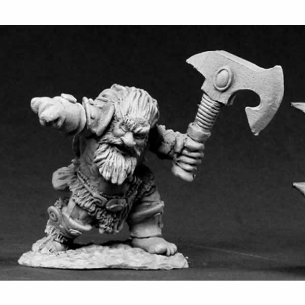 RPR03434 Hulgrif Dwarf Barbarian Miniature 25mm Heroic Scale 3rd Image