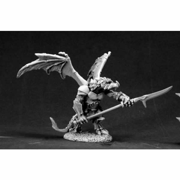 RPR03473 Khesh Blackscale Dragonman Hunter Miniature 25mm Scale Main Image