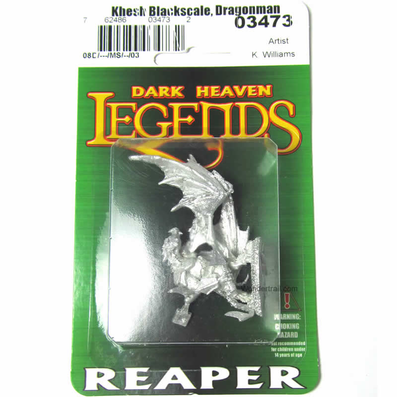 RPR03473 Khesh Blackscale Dragonman Hunter Miniature 25mm Scale 2nd Image