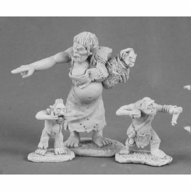 RPR03511 Orc Matron and Brood Miniature 25mm Heroic Scale Main Image