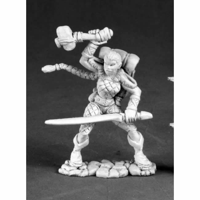 RPR03530 Twasha Dawnhunter Female Ranger Miniature 25mm Scale Main Image