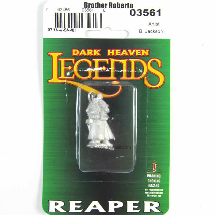 RPR03561 Brother Roberto the Cleric Miniature 25mm Heroic Scale 2nd Image