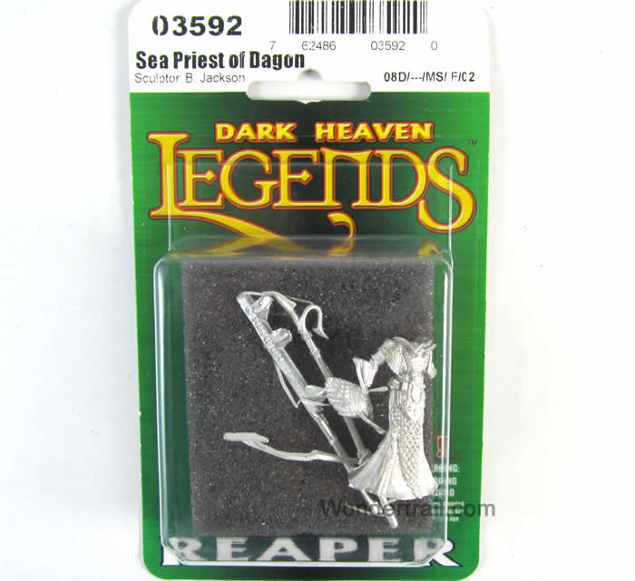 RPR03592 Sea Priest of Dagon Miniature 25mm Heroic Scale Dark Heaven 2nd Image