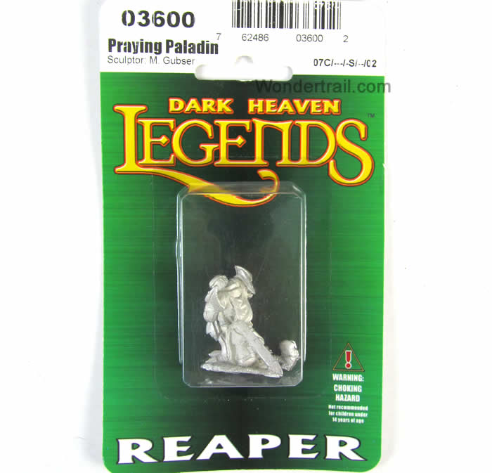 RPR03600 Praying Paladin Miniature 25mm Heroic Scale Dark Heaven 2nd Image