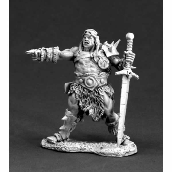 RPR03619 Cal Arath Barbarian Prince Miniature 25mm Heroic Scale Main Image
