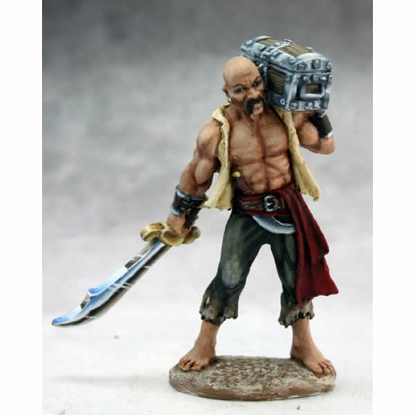 RPR03637 Hajad Torgan Pirate with Loot Miniature 25mm Heroic Scale Main Image