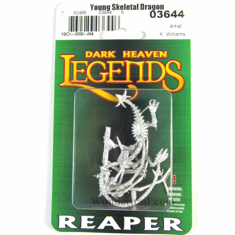 RPR03644 Skeletal Dragon Miniature 25mm Heroic Scale Dark Heaven 2nd Image