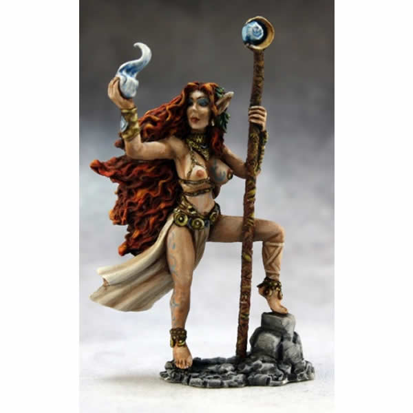 RPR03661 Zeldriia Elf Sorceress Miniature 25mm Heroic Scale Dark Heaven Main Image