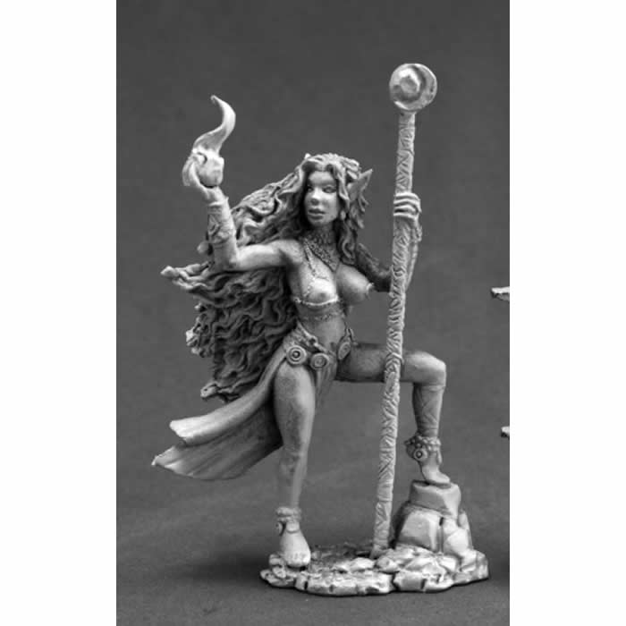 RPR03661 Zeldriia Elf Sorceress Miniature 25mm Heroic Scale Dark Heaven 3rd Image