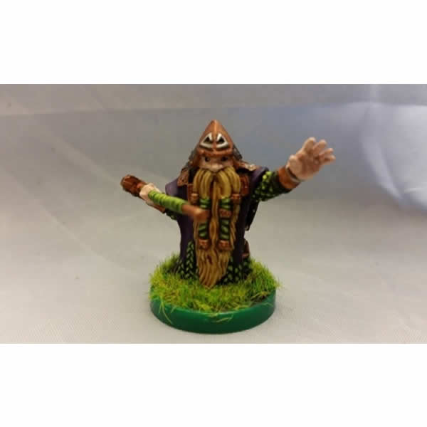 RPR03663 Grimm Grayrune Dwarf Priest Miniature 25mm Heroic Scale Main Image