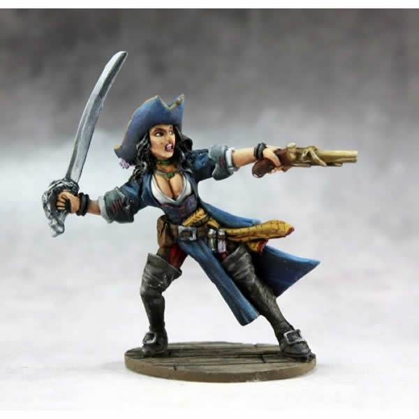 RPR03666 Elizabeth Female Pirate Captain Miniature 25mm Heroic Scale Main Image