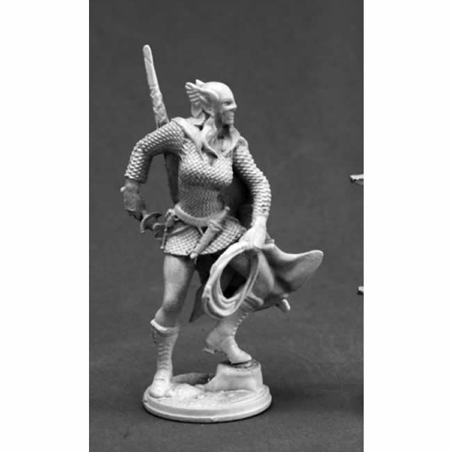 RPR03669 Aeolyrni Saveril Lythiaynm Dk Elf Miniature 25mm Heroic Scale Main Image