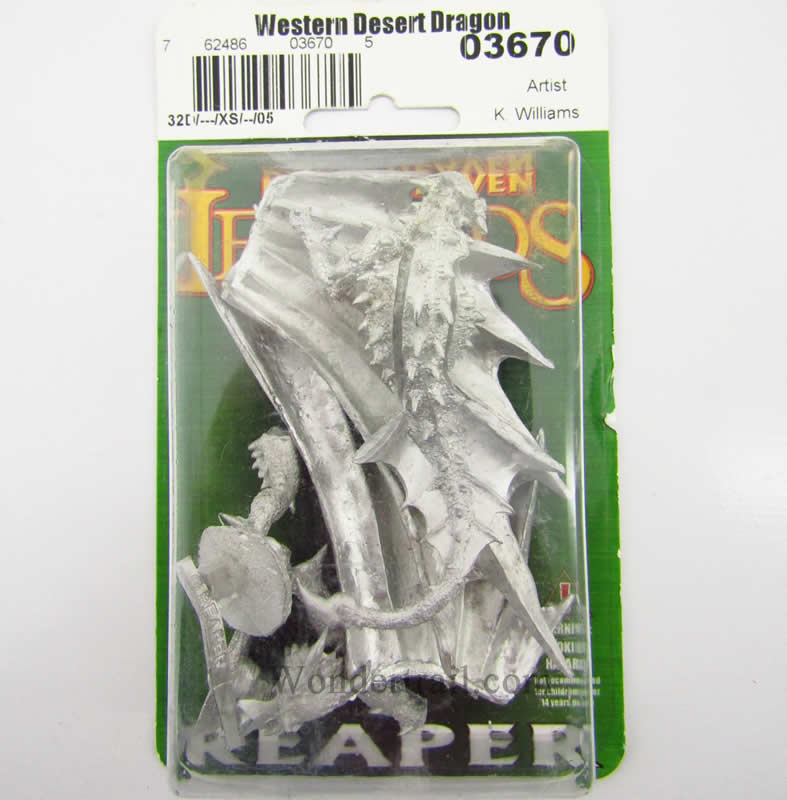 RPR03670 Western Desert Dragon Miniature 25mm Heroic Scale 2nd Image