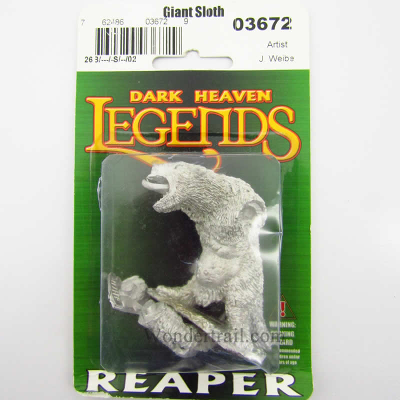 RPR03672 Giant Cave Sloth Miniature 25mm Heroic Scale 2nd Image