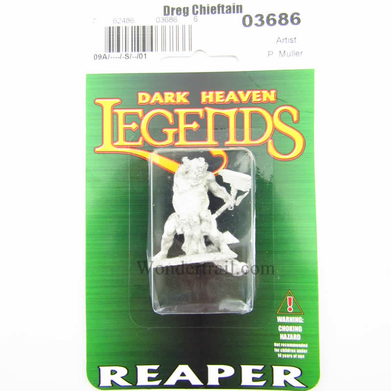 RPR03686 Dreg Chieftain Miniature 25mm Heroic Scale Dark Heaven 3rd Image