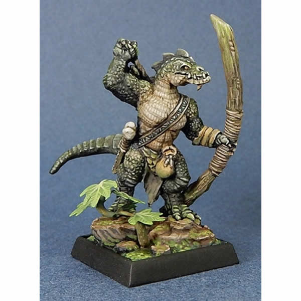 RPR03706 Lizardman Archer Miniature 25mm Heroic Scale Dark Heaven Main Image