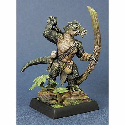 RPR03706 Lizardman Archer Miniature 25mm Heroic Scale Dark Heaven Main Image