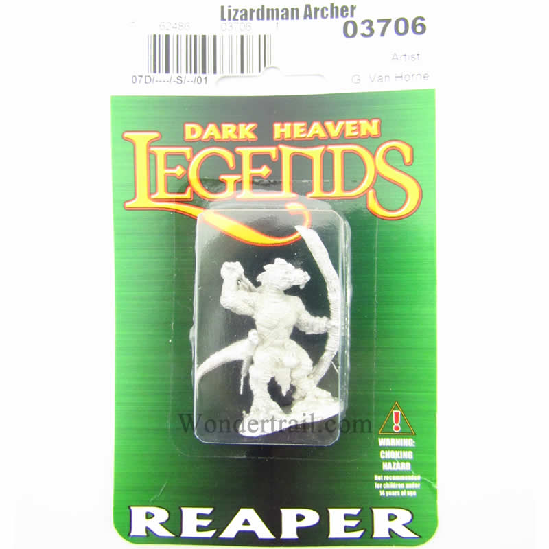 RPR03706 Lizardman Archer Miniature 25mm Heroic Scale Dark Heaven 2nd Image