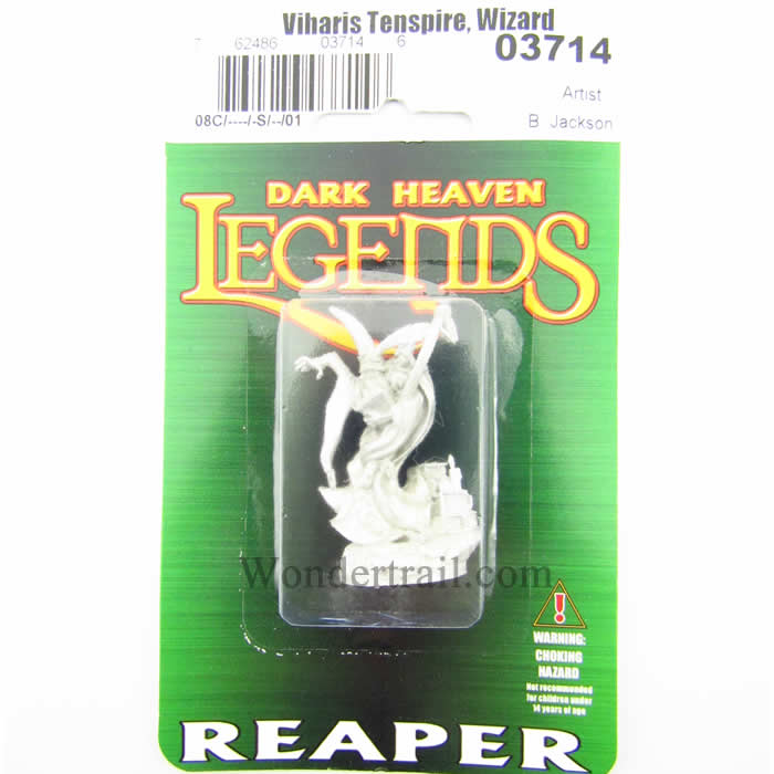 RPR03714 Viharis Tenspire Wizard Miniature 25mm Heroic Scale 2nd Image