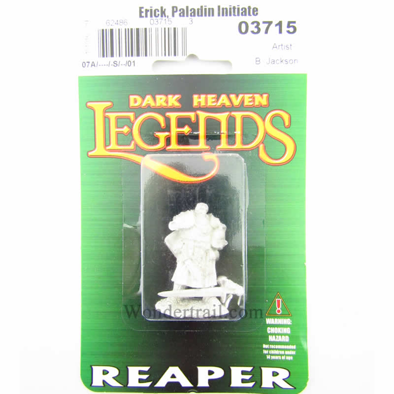 RPR03715 Erik Paladin Initiate Miniature 25mm Heroic Scale Dark Heaven 2nd Image