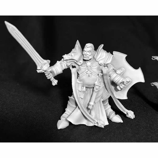 RPR03722 Jurden Half Orc Paladin Miniature 25mm Heroic Scale Dark Main Image