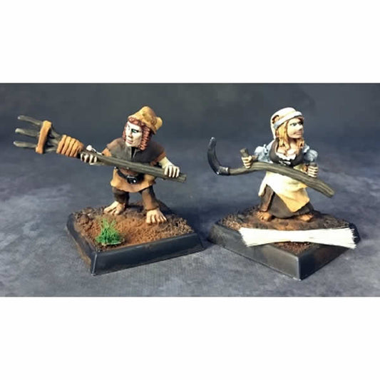 RPR03729 Halfling Farmers Miniature 25mm Heroic Scale Dark Heaven Main Image