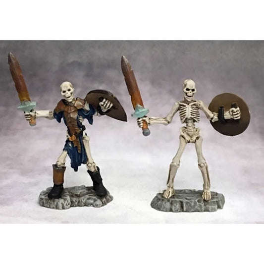 RPR03756 Skeleton Swordsmen Set of 2 Miniatures 25mm Heroic Scale Main Image