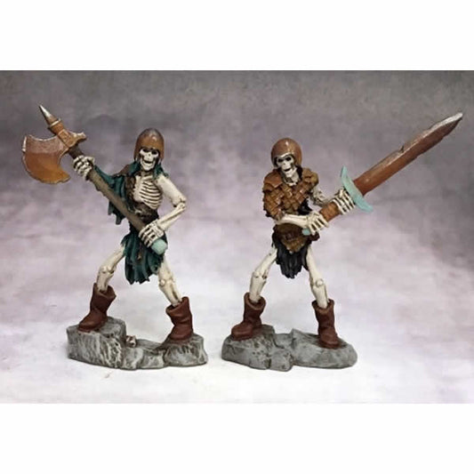 RPR03758 Skeleton Spearmen Set of 2 Miniatures 25mm Heroic Scale Main Image