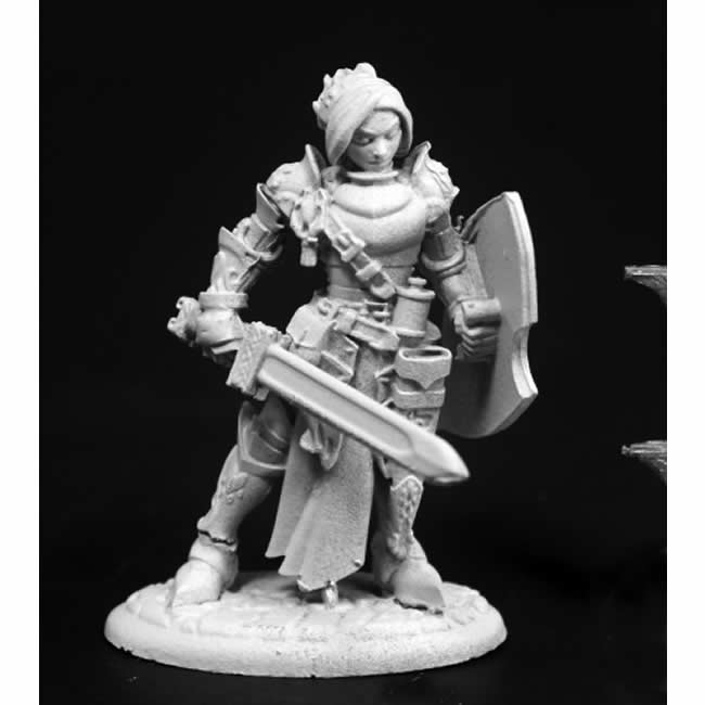 RPR03764 Merowyn Lightstar Elf Paladin Miniature 25mm Heroic Scale Main Image