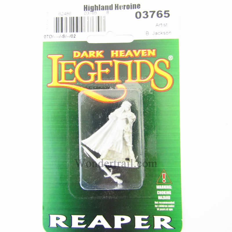 RPR03765 Highland Heroine Miniature 25mm Heroic Scale Dark Heaven 2nd Image