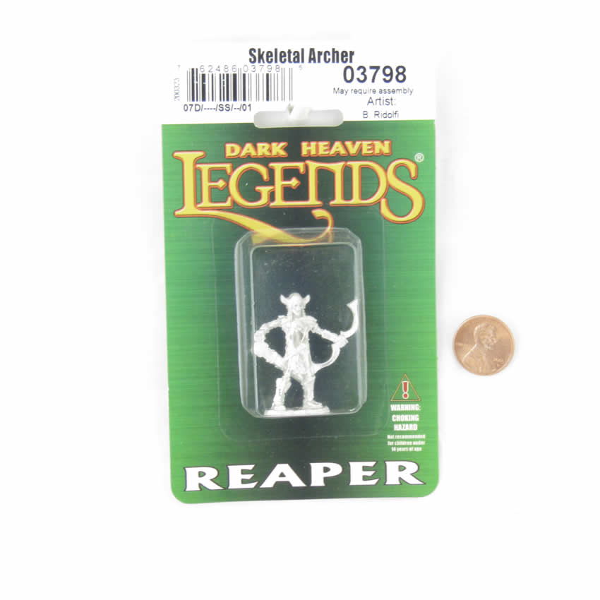 RPR03798 Skeletal Archer Miniature 25mm Heroic Scale Figure Dark Heaven 2nd Image