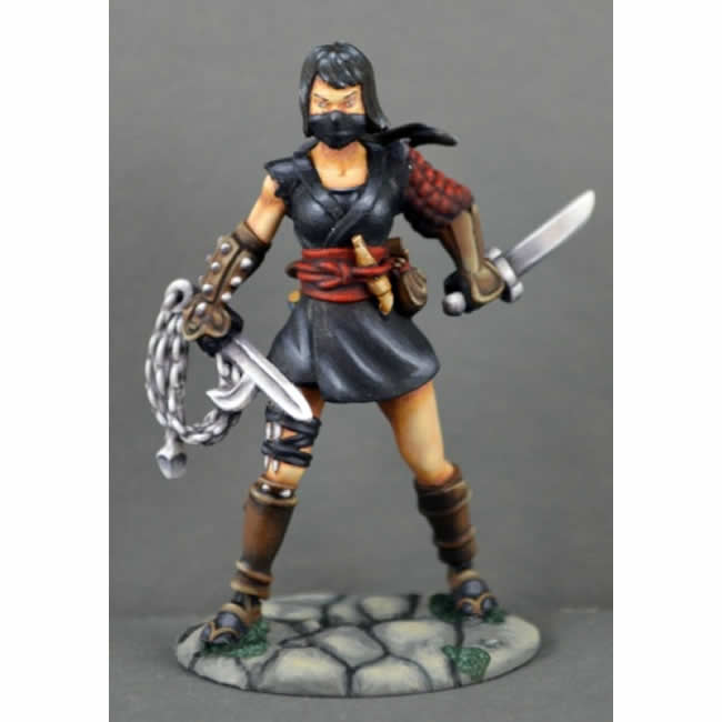 RPR03812 Kiri Female Ninja Miniature 25mm Heroic Scale Dark Heaven Main Image