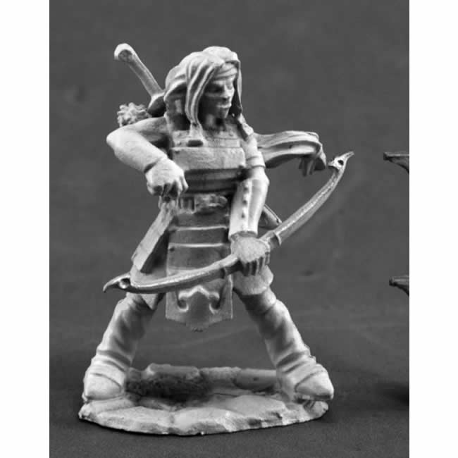 RPR03813 Female Hobgoblin Archer Miniature 25mm Heroic Scale Main Image