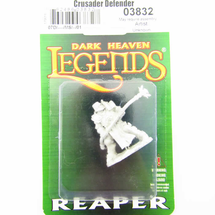 RPR03832 Crusader Defender Miniature 25mm Heroic Scale Dark Heaven 2nd Image