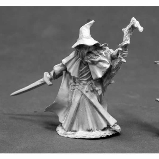 RPR03837 Kenrik Thistlemoor Wizard Miniature 25mm Heroic Scale Main Image