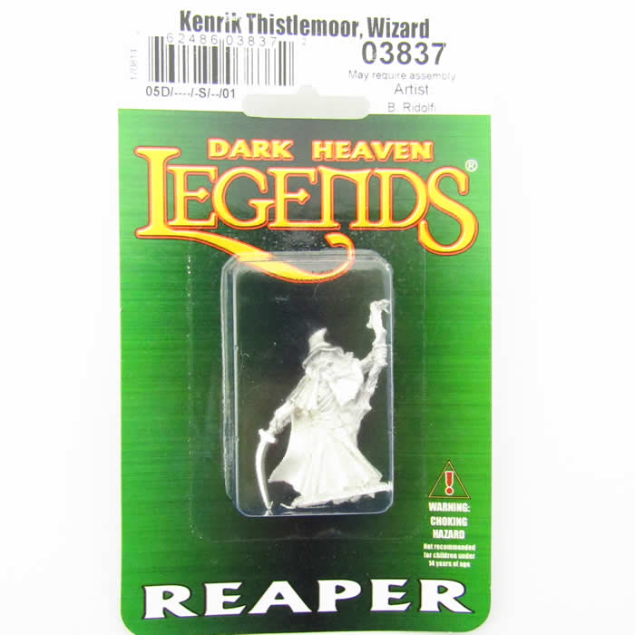 RPR03837 Kenrik Thistlemoor Wizard Miniature 25mm Heroic Scale 2nd Image