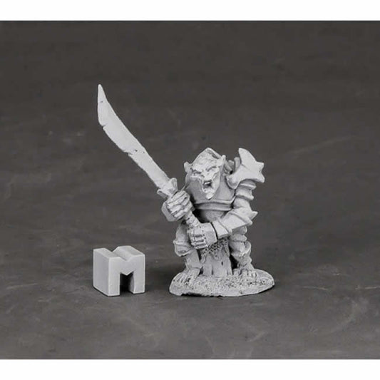 RPR03849 Armored Goblin Leader Miniature 25mm Heroic Scale Main Image