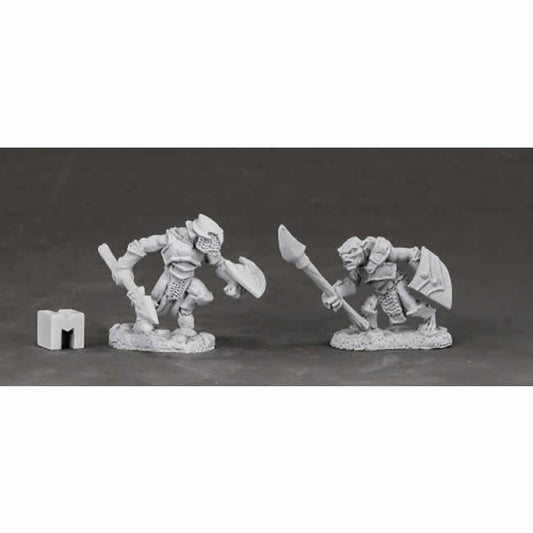 RPR03850 Armored Goblin Spearman Miniature 25mm Heroic Scale Main Image