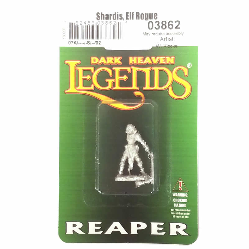 RPR03862 Shardis Elf Rogue Miniature 25mm Heroic Scale Dark Heaven 2nd Image