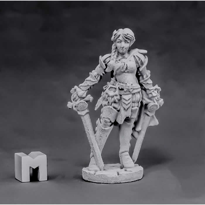 RPR03867 Aletheia Edair Duelist Miniature 25mm Heroic Scale Dark Heaven Legends Reaper Miniatures Main Image