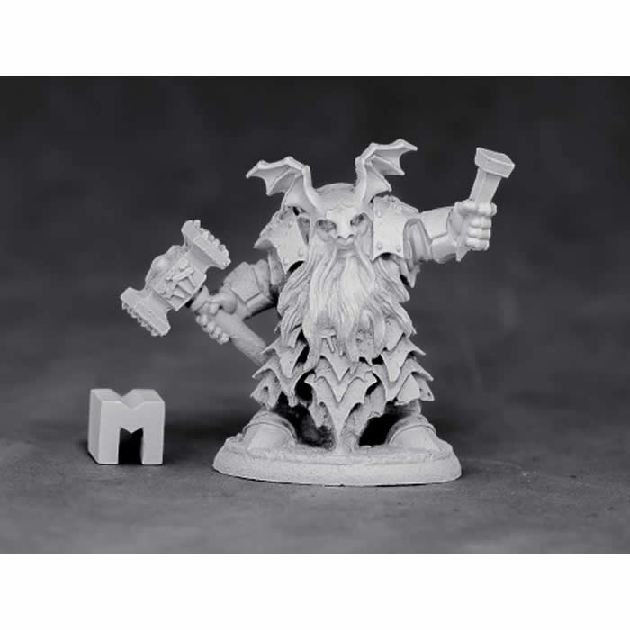 RPR03883 Dark Dwarf Irontonque Priest Miniature 25mm Heroic Scale Main Image