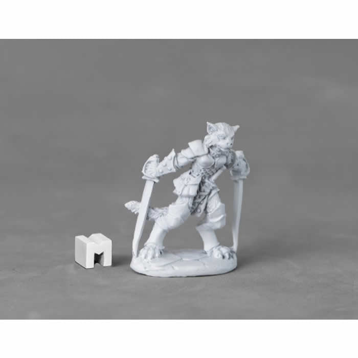 RPR03894 Shadoweyes Catfolk Rogue Miniature 25mm Heroic Scale Main Image