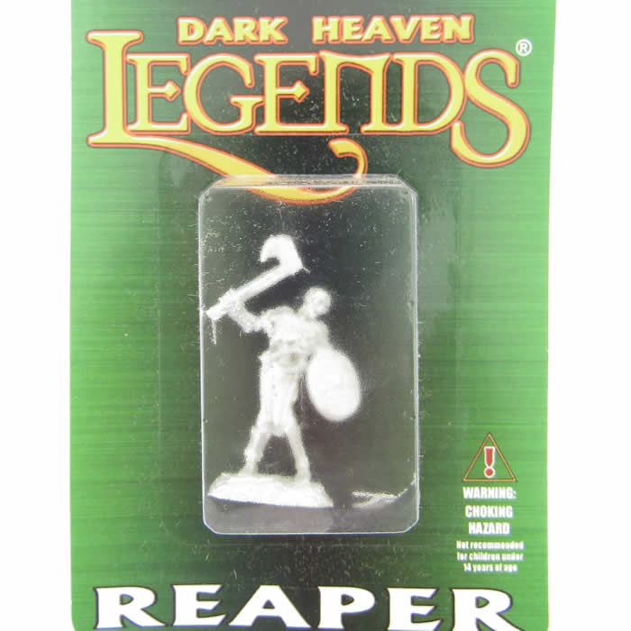 RPR03901 Bog Skeleton Axe and Shield Fighter Miniature 25mm Heroic Scale 2nd Image