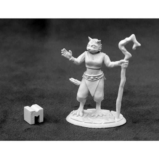 RPR03927 Mistveil Catfolk Sorceress Miniature 25mm Heroic Scale Main Image