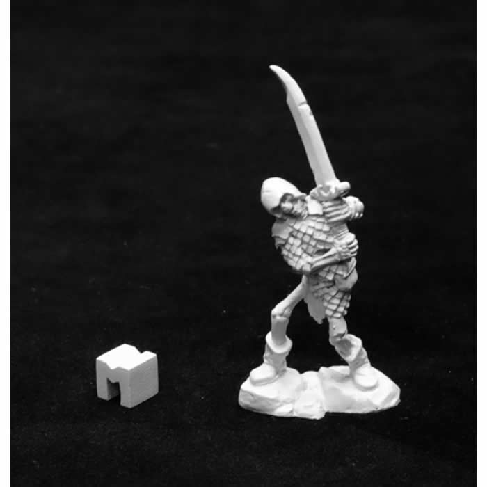 RPR03945 Bog Skeleton With Two-handed Sword Miniature 25mm Heroic Scale Main Image