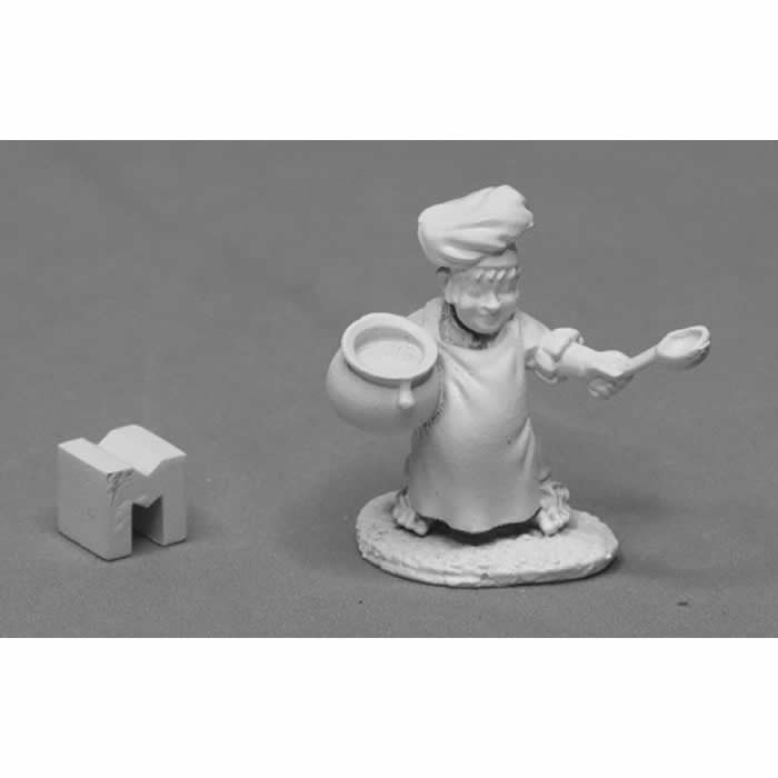 RPR03949 Pudgin Panflour Halfling Cook Miniature 25mm Heroic Scale Main Image