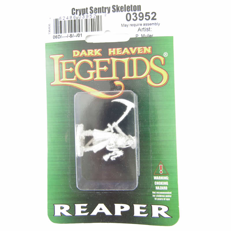 RPR03952 Crypt Sentry Skeleton Miniature 25mm Heroic Scale Dark Heaven 2nd Image